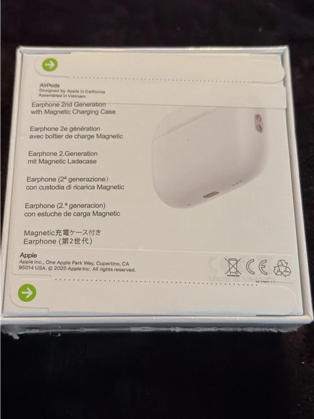 Apple AirPods 2nd Generation Wireless Earphones - White